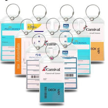 Load image into Gallery viewer, Luggage Tag Holders - Holds Tags for Carnival, Princess, Holland America, MSC, NCL, Cunard - Pack of 10-CruiseHabit