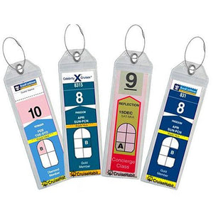 Luggage Tag Holders - Holds Tags for Royal Caribbean, Celebrity - Pack of 10-CruiseHabit